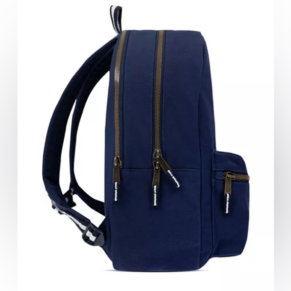 NWT Polo Ralph Lauren American flag canvas backpack Newport/Navy full-size - Picture 4 of 10